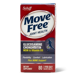 Reckitt Benckiser Move Free Joint Health Supplements - Move Free Advanced Tablet with MSM and Vitamin D3, 80/Bottle - 0-20525-11835-6