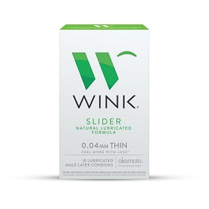 Okamoto Wink Condoms - WINK CONDOM SLIDER 10/BX - 0-28373-15010-8