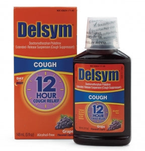 Reckitt Benckiser Inc Delsym Cough Suppressant Liquid - Delsym 12-Hour Extended Release Oral Suspension, Grape, 5 oz. - 63824-0171-65