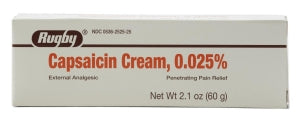 Rugby Capsaicin Cream - Capsaicin 0.025% Cream, 60 g Tube - 00536-2525-25