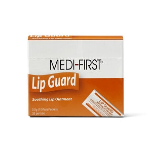 Medique Products MEDI-FIRST Lip Guard Medicated Lip Ointment - LIP OINTMENT UD PACKET 0.5GM 20/BX - 26671