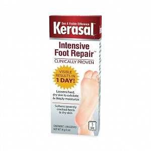 Emerson Kerasal Exfoliating Foot Moisturizer - Kerasal Foot Moisturizer Ointment, 30 mg - 8-57074-00101-9