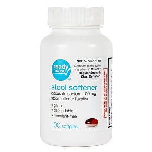 Pl Developments Docusate Sodium Stool Softener - Docusate Sodium Stool Softener, 100 mg, 100 Softgels - 01OSV100TT24-6