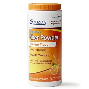 Guardian Drug Company Fiber Powder - Psyllium Fiber Powder, Sugar-Free Orange, 10 oz. - 053041405488