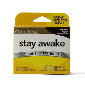 Geiss, Destin & Dunn Stay-Awake Caffeine Tablet - Stay-Awake Caffeine Tablet, 200 mg, 8/Box - 00113-0409-51