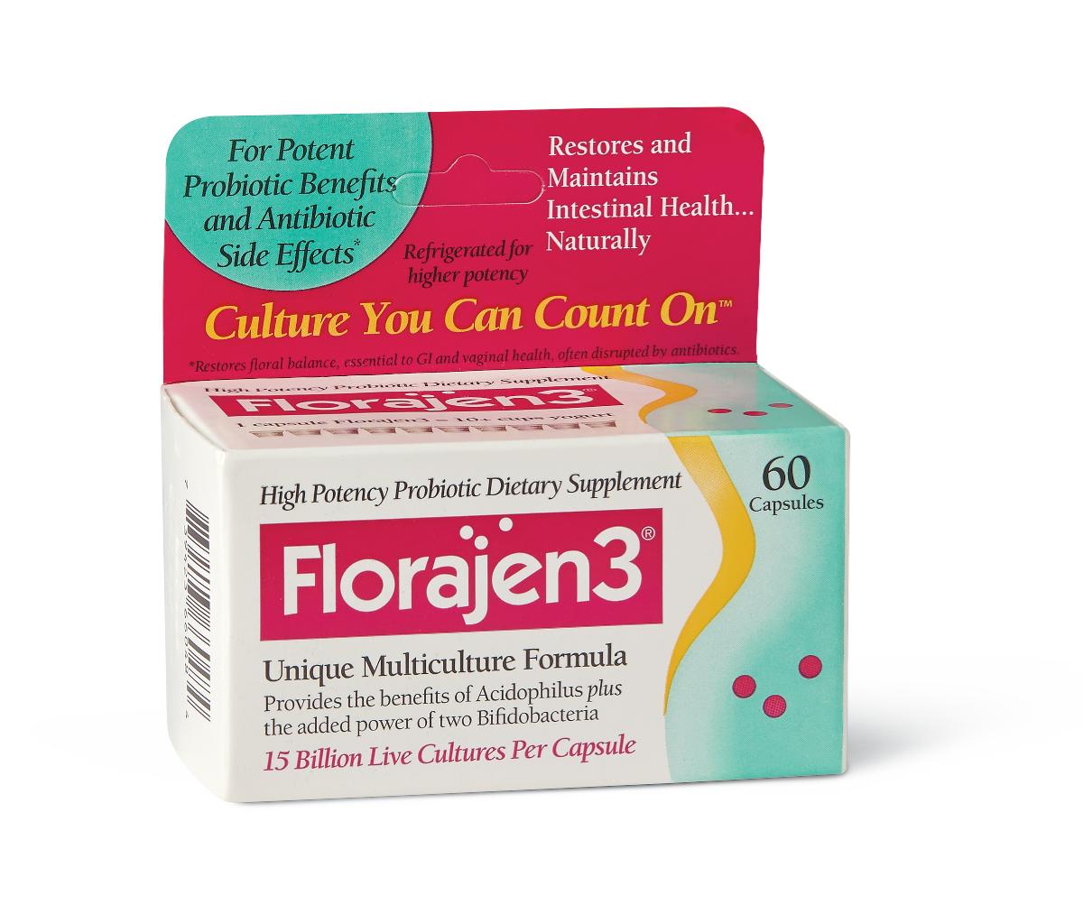 Florajen 3 Probiotic Caplets