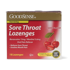 Geiss, Destin & Dunn Sore Throat Lozenges - Sore Throat Lozenges, Cherry, 18/Box - 846036006599