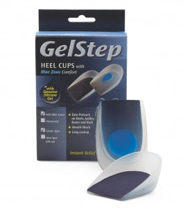 Pedifix Inc GelStep Heel Cups with Soft Center Spot - HEEL CUP MED RECOV W/SOFT CTR COVR SM - 5025SC