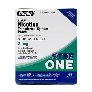 Major Pharmaceuticals Nicotine Patches - Nicotine Patch, 21 mg, 14/Box - 00536-5896-88