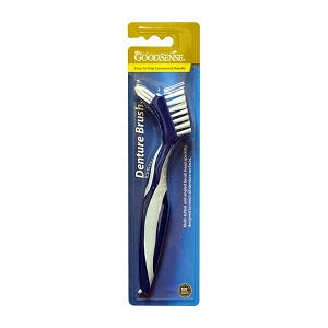 GoodSense Denture Brush - Denture Brushes with Easy-Grip Handle - 846036004489