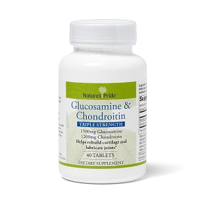 Nature's Products Glucosamine Chondroitin Tablets - Glucosamine 750 mg + Chondroitin 600 mg Tablet, 40/Bottle - 745617601003