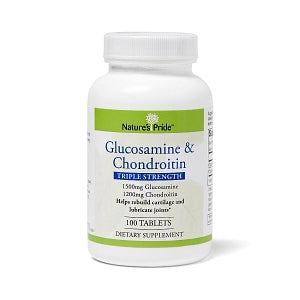 Nature's Products Glucosamine Chondroitin Tablets - Glucosamine 750 mg + Chondroitin 600 mg Tablet, 100/Bottle - 745617601119