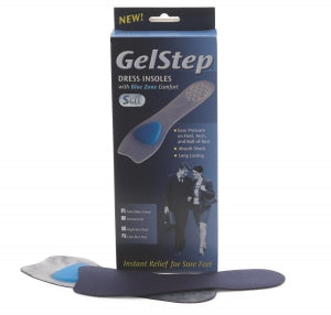 Pedifix Inc GelStep Dress Shoe Insoles with Low Metatarsal Pad - INSOLE THN GELSTP W/WIDE MET PAD COVR M - 7030SC