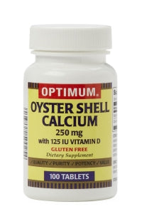 Magno-Humphries Laboratories Inc Oyster Shell Calcium with Vitamin D Tablets - Oyster Shell Calcium Tablet, 250 mg + 125 IU Vitamin D, 100/Bottle - 73101