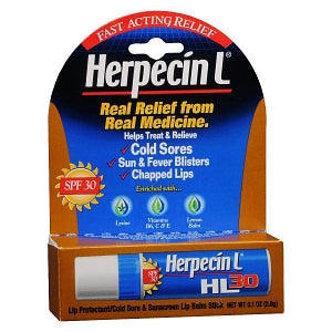 Focus Health Group Lip Balm - Lip Balm, Herpecin L, SPF 30, 0.1 oz. - 71687-7773-02