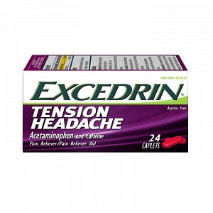 Glaxo Smithkline Plc Excedrin Tension Headache Tablets - 500 mg Acetaminophen plus 65 mg Caffeine Excedrin Tension Headache Caplets, 24/Bottle - 00067-8119-24