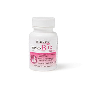 Gemini Pharmaceuticals Vitamin B-12 Tablets - Vitamin B-12 Tablet, 100 mcg, 100/Bottle - 51645-9110-16