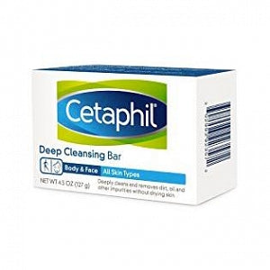 Galderma Laboratories Cetaphil Deep Cleansing Bar - CETAPHIL DEEP CLEANSING BAR 4.5OZ - 3-02993-92357-2