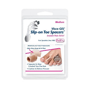 Pedifix Inc Visco-GEL Toe Spacers - VISCO-GEL SLIP-ON TOE SPACERS MED 2/PK - P30-M