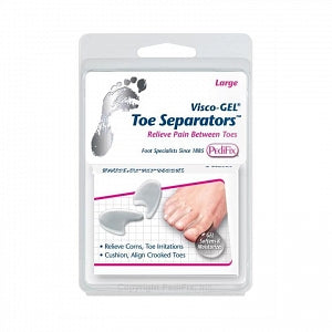 Pedifix Inc Visco-Gel Toe Separators - VISCO-GEL TOE SEPARATORS TM, LG 2/PK - P31-L