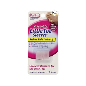 Pedifix Visco-Gel Little Toe Sleeves - VISCO-GEL LITTLE TOE SLEEVES 2/PK - P32