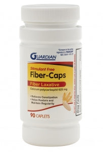 Guardian Drug Company Fiber Caplets - Fiber Laxative, 500 mg, 90 Caplets - 05304-114-727