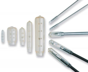 Aspen Surgical Laparoscopic MIS Vented Tip Protectors - Vented Instrument Guard, Clear, 42.7 mm Long - 097013BBG