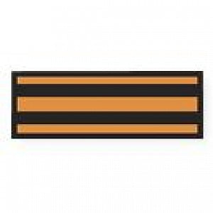 Aspen Surgical ColorTrack Instrument ID Sheet Tapes - Instrument I. D. Tape, Orange and Black Stripe - 153007EEA