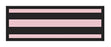 Aspen Surgical ColorTrack Instrument ID Sheet Tapes - Instrument I. D. Tape, 1/4" Sheet, Pink and Black Stripe - 153015EEA