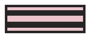 Aspen Surgical ColorTrack Instrument ID Sheet Tapes - Instrument I. D. Tape, 1/4" Sheet, Pink and Black Stripe - 153015EEA