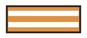 Aspen Surgical ColorTrack Instrument ID Sheet Tapes - Instrument I. D. Tape, 1/4" Sheet, Orange Stripe - 154007EEA