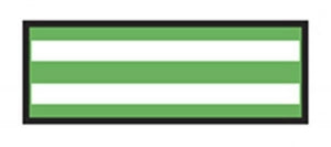 Aspen Surgical ColorTrack Instrument ID Sheet Tapes - Instrument I. D. Tape, 1/4" Sheet, Lime Stripe - 154014EEA