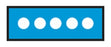 Aspen Surgical I. D. Sheet Tapes (White Dots) - Instrument I. D. Tape, 1/4", Blue with Dots - 158041EEA