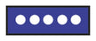 Aspen Surgical I. D. Sheet Tapes (White Dots) - Instrument I. D. Tape, 1/4", Violet with Dots - 158043EEA