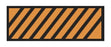 Aspen Surgical ColorTrack Instrument ID Sheet Tapes - Instrument I. D. Tape, Orange and Black Diagonal Stripe - 159002EEA