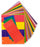 Aspen Surgical ColorTrack Instrument ID Sheet Tapes - Instrument I. D. Tape, Blue and Black Diagonal Stripe - 159003EEA