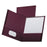 Esselte Pendaflex Oxford Linen Finish Twin Pocket Folders - Burgundy Linen-Finish Two-Pocket Folders - 53441