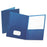 Esselte Pendaflex Leather-Grain Two-Pocket Portfolios - Blue 8.5" x 11" Embossed Leather-Grain Two-Pocket Portfolio - 57502