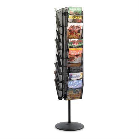 Onyx Magazine Stand Onyx Rotating Mesh Magazine Stand