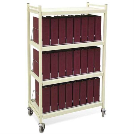 Open-Style Chart Carts 32-Capacity - 34.5"W x 17"D x 71"H