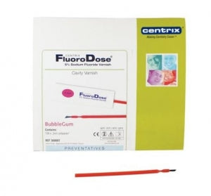 Patterson Dental Fluorodose Varnish Cavity Fluoride - Fluorodose Fluoride Cavity Varnish, Bubblegum - 360087