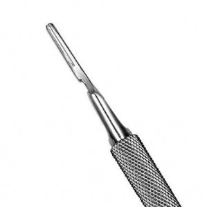 Hu-Friedy Round Scalpel Blade Handles - Round Scalpel Blade Handle, Straight, Stainless Steel, #5 - 10-130-05