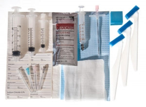 Medline Single Shot Epidural Trays without Pharmaceuticals - Single Shot Epidural Tray with 18G x 3.5" Tuohy Needle and 5 mL Glass LOR Syringe, No Pharmaceuticals - PAIN9001S