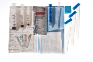 Medline Single Shot Epidural Trays without Pharmaceuticals - Single Shot Epidural Tray with 18G x 3.5" Tuohy Needle and 7 mL Plastic LOR Syringe, No Pharmaceuticals - PAIN9007S