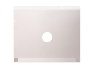 Medline Regional Anesthesia and Pain Management Drapes - Clear Plastic Drape, 24" x 26" (60.9 x 66.0 cm) with 4" (10.2 cm) Circle Fenestration and Adhesive Along One Edge - PAINDRAPE1