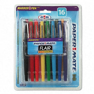 Paper Mate Flair Felt Tip Pens Bold And Medium Point 0.7 mm