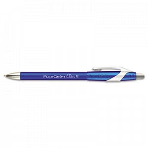 Sanford Ink Co Flexgrip Elite Retractable Ballpoint Pens - FlexGrip Elite Retractable Ballpoint Pen, Blue Barrel, Medium, 1 mm, Blue - 85581