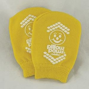 Principle Business Single-Imprint Terries Slipper Socks - Pillow Paws Double Imprint Terries Slipper Socks, Toddler 4-7.5, Yellow - 1093