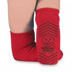 Principle Business Enterprises Bariatric Double-Imprint Terry Slipper Socks - Bariatric Double-Imprint Terries Slippers, Red - 3807-001