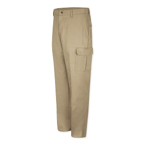 Vf Workwear-Div / Vf Imagewear (W) Men's Cargo Work Pants - Men's 100% Cotton Cargo Pants, Khaki, 30" x 37" Unhemmed - PC76KH30X37U